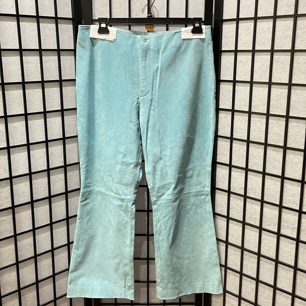Vintage Alice Blue Light Blue Leather Pants SZ XXL